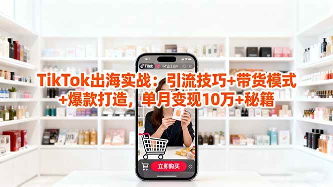 (16358期)「TikTok出海实战」引流技巧+带货模式+爆款打造,单月变现10万+秘籍