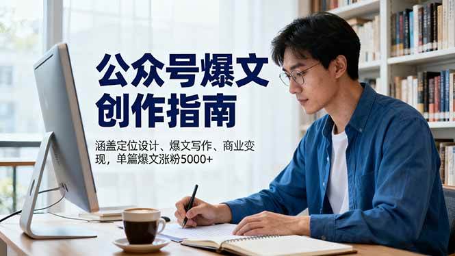 (16380期)公众号爆文创作指南,涵盖定位设计+爆文写作+商业变现,单篇爆文涨粉5000+-立业有术
