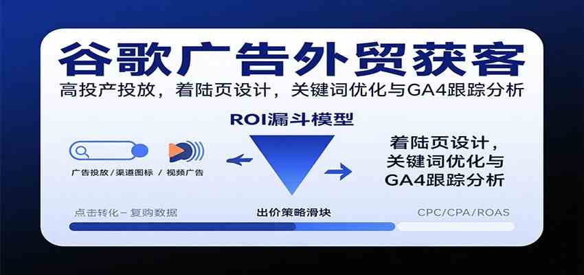 谷歌广告外贸获客,高投产投放,着陆页设计,关键词优化与GA4跟踪分析-立业有术