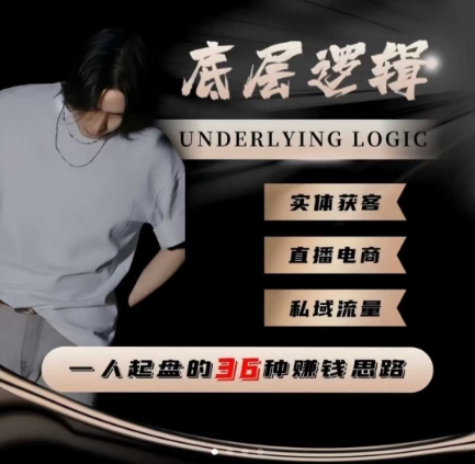 一个人起盘的底层逻辑,私域流量-直播电商-实体获客,一人起盘的36种賺钱思路-立业有术