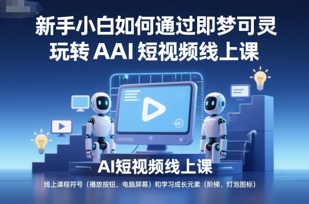 新手小白如何通过即梦可灵玩转AI短视频线上课-立业有术