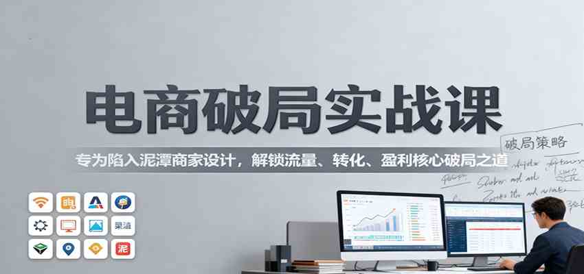 电商破局实战课:专为陷入泥潭商家设计,解锁流量、转化、盈利核心破局之道-立业有术