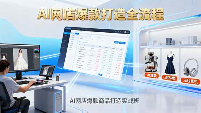 (16326期)AI网店爆款商品打造实战班:AI技术实现商品图智能处理,快速搭建AI网店