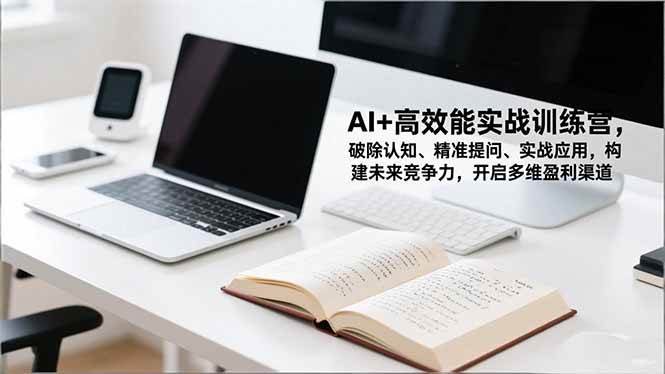 (16635期)AI+高效能实战训练营,破除认知、精准提问、实战应用,构建未来竞争力,开启多维盈利渠道-立业有术
