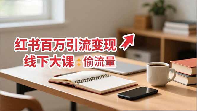 (16661期)小红书百万引流变现-11月线下大课:分享从0到百万引流路径,手把手教偷流量、拿结果-立业有术