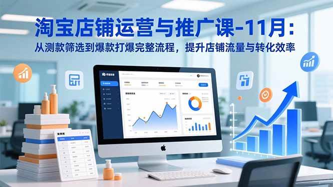 (16714期)淘宝店铺运营与推广课-11月:从测款筛选到爆款打爆完整流程,提升店铺流量与转化效率-立业有术
