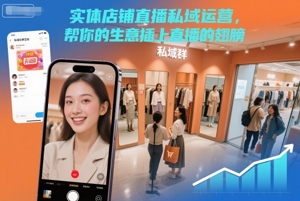实体店铺直播私域运营,帮你的生意插上直播的翅膀-立业有术