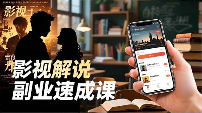 (16740期)Tk影视解说副业速成课,软件安装、全流程实操、爆款预设,新手两周变现-立业有术