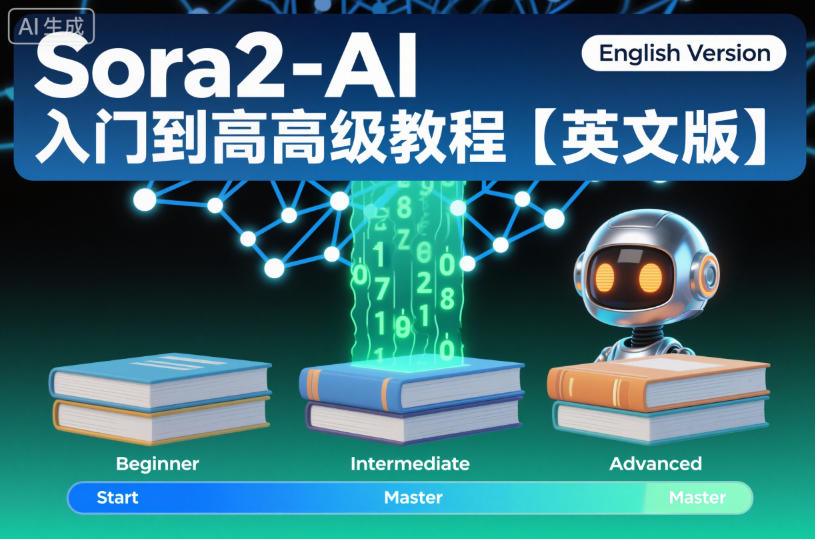 Sora2-AI入门到高级教程【英文版】-立业有术