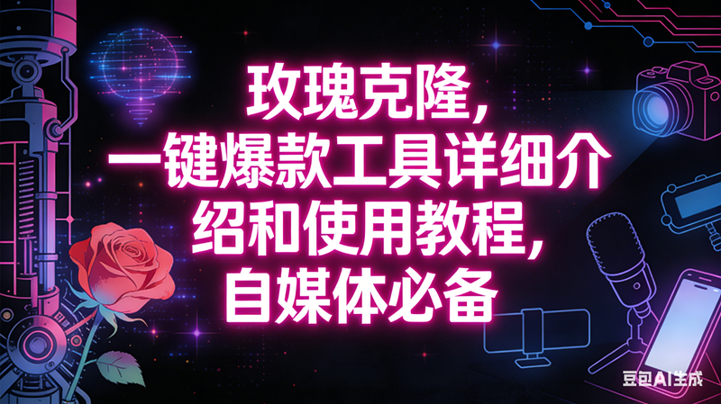(16811期)玫瑰克隆工具,自媒体必备神器,一键爆款,详细介绍和使用教程-立业有术