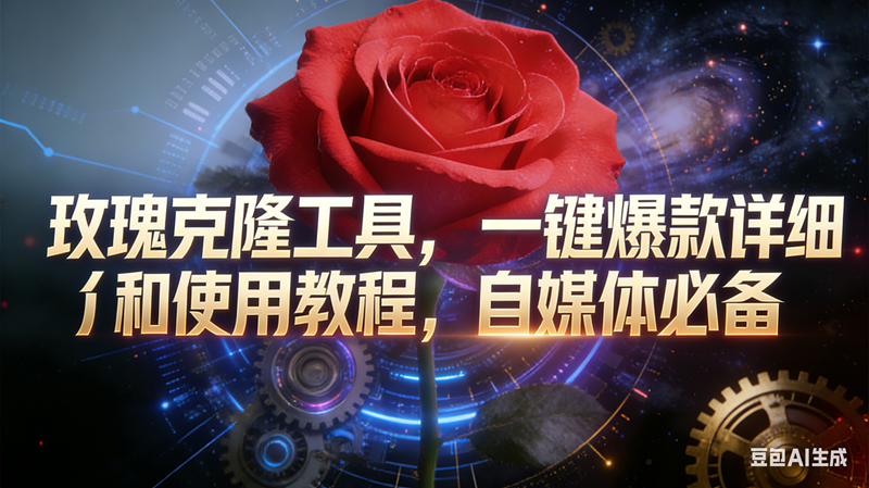 (16837期)玫瑰克隆工具,鲁大魔ai,自媒体必备神器,一键爆款,详细介绍,和使用教程-立业有术