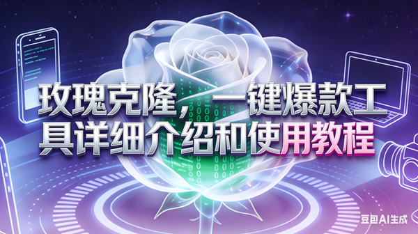 (17407期)玫瑰克隆工具,ai鲁大魔,自媒体必备神器,一键爆款神器,详细教程。-立业有术