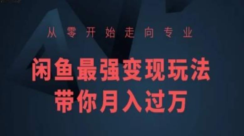 从零开始走向专业，闲鱼最强变现玩法带你月入过万-立业有术