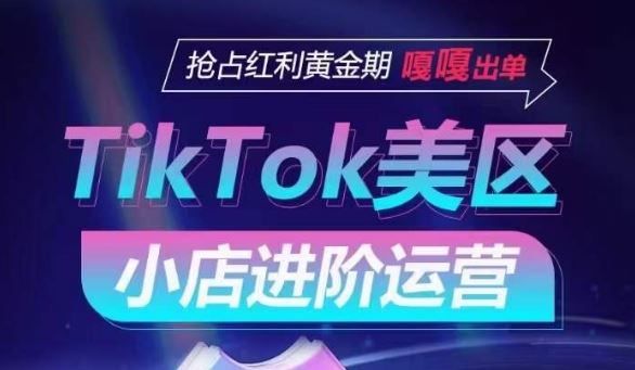 TikTok Shop美区小店进阶运营，抢占红利黄金期 嘎嘎出单-立业有术