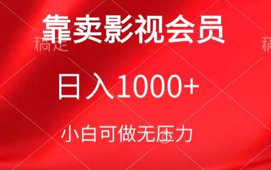 靠卖影视会员，日入1000+，落地保姆级教程，新手可学【揭秘】-立业有术
