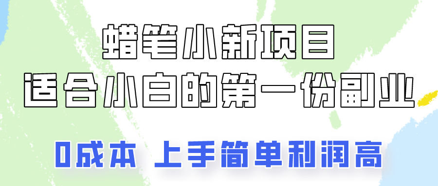 蜡笔小新项目拆解，0投入，0成本，小白一个月也能多赚3000+-立业有术