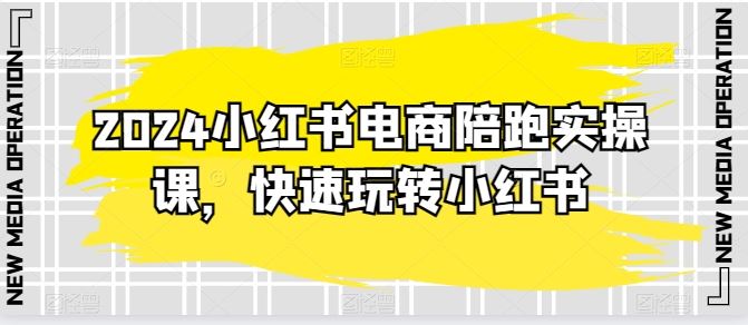 2024小红书电商陪跑实操课，快速玩转小红书，超过20节精细化课程-立业有术