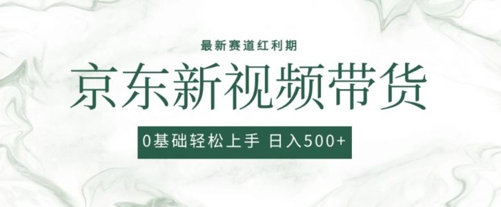 2024最新京东视频带货项目，最新0粉强开无脑搬运爆款玩法，小白轻松上手【揭秘】-立业有术