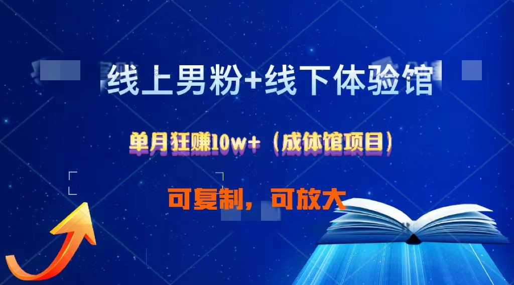 线上男粉+线下成体馆：单月狂赚10W+1.0-立业有术