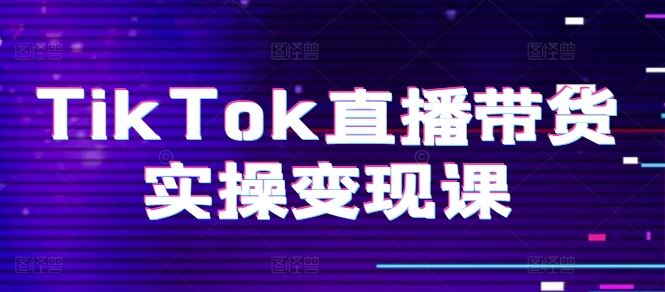 TikTok直播带货实操变现课：系统起号、科学复盘、变现链路、直播配置、小店操作流程、团队搭建等。-立业有术