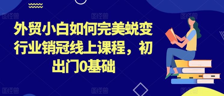 外贸小白如何完美蜕变行业销冠线上课程，初出门0基础-立业有术