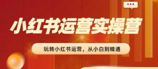 2024小红书运营实操营，​从入门到精通，完成从0~1~100-立业有术