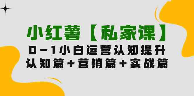 （9910期）小红薯【私家课】0-1玩赚小红书内容营销，认知篇+营销篇+实战篇（11节课）-立业有术