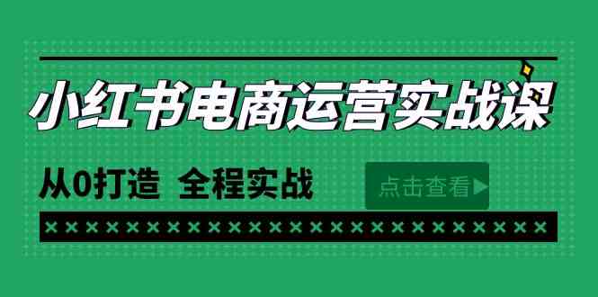 （9946期）最新小红书·电商运营实战课，从0打造  全程实战（65节视频课）-立业有术
