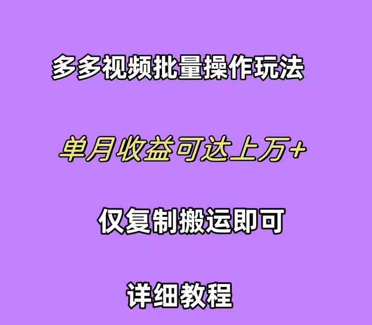 （10029期）拼多多视频带货快速过爆款选品教程 每天轻轻松松赚取三位数佣金 小白必…-立业有术