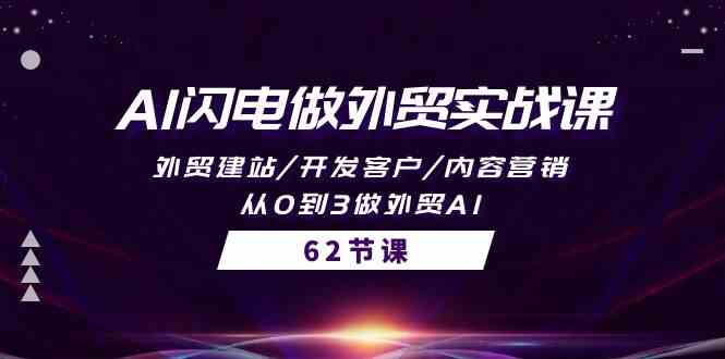 （10049期）AI闪电做外贸实战课，外贸建站/开发客户/内容营销/从0到3做外贸AI-62节-立业有术