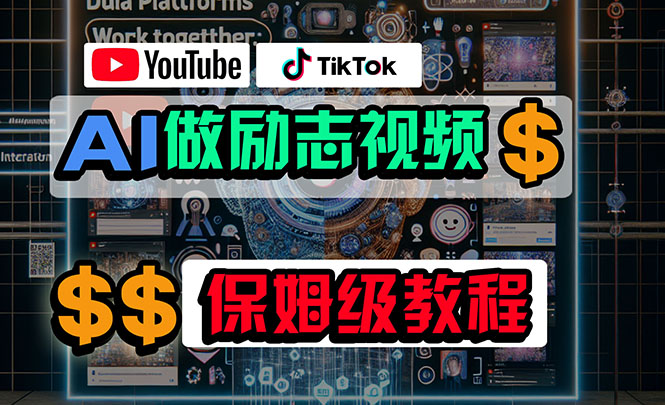 （10520期）利用AI制作励志视频，在YouTube和TikTok赚钱，小白可做（附工具）-立业有术
