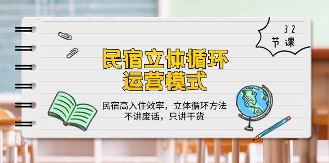 （10284期）民宿 立体循环运营模式：民宿高入住效率，立体循环方法，只讲干货（32节）-立业有术