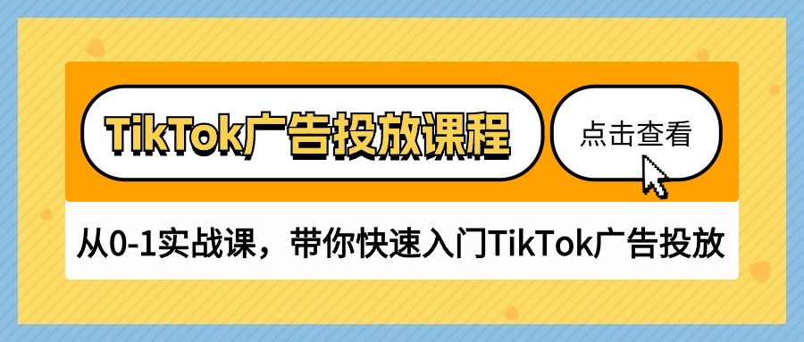 （10731期）TikTok广告投放课程，从0-1实战课，带你快速入门TikTok广告投放（30节课）-立业有术