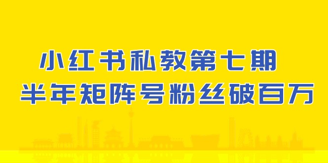 (10650期）小红书-私教第七期，小红书90天涨粉18w，1周涨粉破万 半年矩阵号粉丝破百万-立业有术