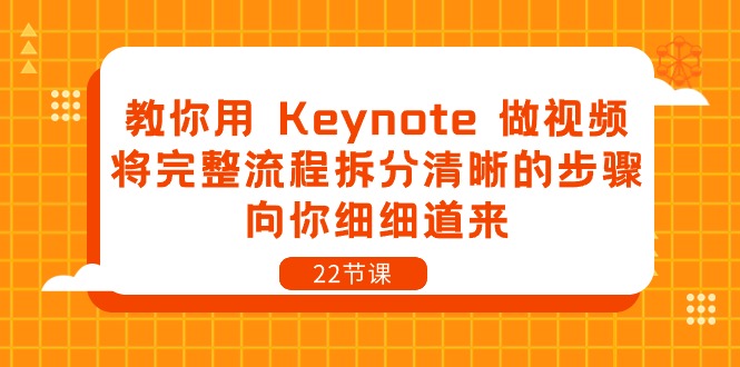 （10610期）教你用 Keynote 做视频，将完整流程拆分清晰的步骤，向你细细道来-22节课-立业有术
