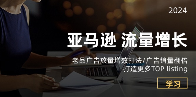 （10566期）亚马逊流量 增长-老品广告 放量增效打法/销量翻倍/打造更多TOP listing-立业有术