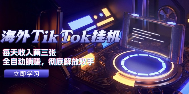 （10994期）海外TikTok挂机，每天收入两三张，全自动躺赚，彻底 解放双手！-立业有术