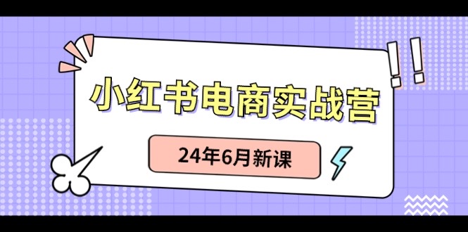 （10984期）小红书电商实战营：小红书笔记带货和无人直播，24年6月新课-立业有术