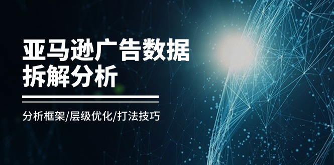 （11004期）亚马逊-广告数据拆解分析，分析框架/层级优化/打法技巧（8节课）-立业有术