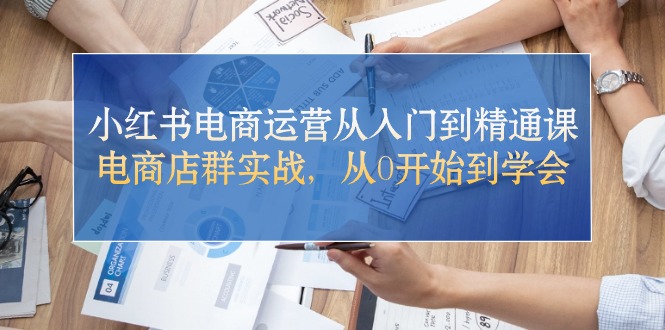 （10937期）小红书电商运营从入门到精通课，电商店群实战，从0开始到学会-立业有术
