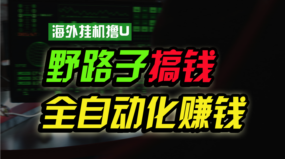 海外挂机撸U新平台，日赚15美元，全程无人值守，可批量放大，工作室内部项目！-立业有术