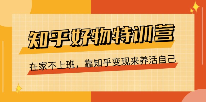 （11369期）知乎好物特训营，在家不上班，靠知乎变现来养活自己（16节）-立业有术