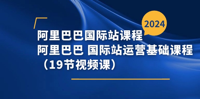 （11415期）阿里巴巴-国际站课程，阿里巴巴 国际站运营基础课程（19节视频课）-立业有术