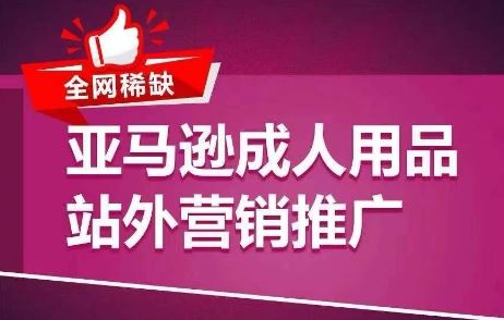 全网稀缺！亚马逊成人用品站外营销推广，​教你引爆站外流量，开启爆单模式-立业有术