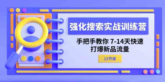强化搜索实战训练营，手把手教你7-14天快速打爆新品流量（13节课）-立业有术