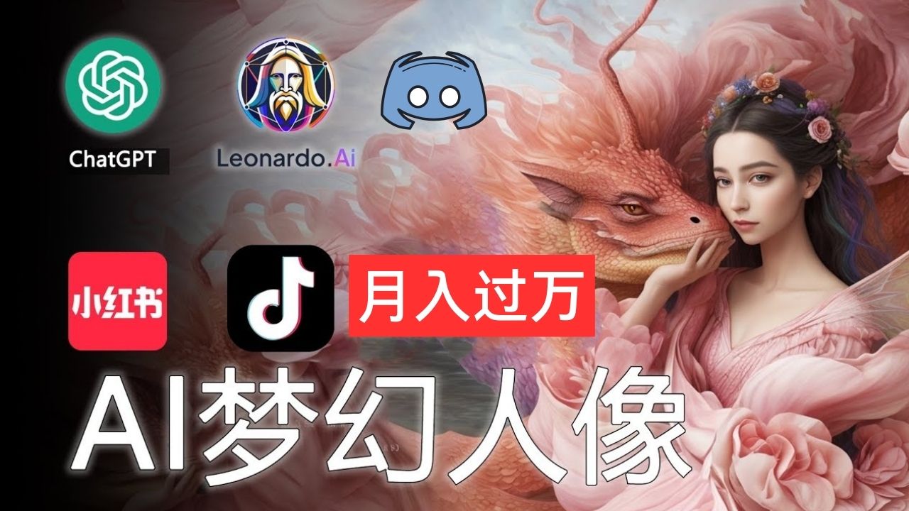 （11575期）AI摄影梦幻人像：零基础也能月入过万的秘密-立业有术