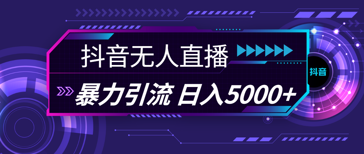 （11709期）抖音无人直播，暴利引流，日入5000+-立业有术
