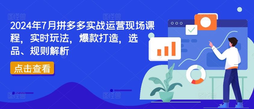 2024年7月拼多多实战运营现场课程，实时玩法，爆款打造，选品、规则解析-立业有术