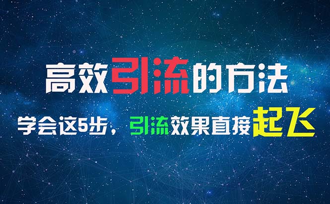 （11776期）高效引流的方法，可以帮助你日引300+创业粉，一年轻松收入30万，比打工强-立业有术