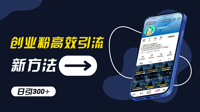（11890期）创业粉高效引流，抖音工具号玩法，日引300+，不要成为学习高手，要成为…-立业有术